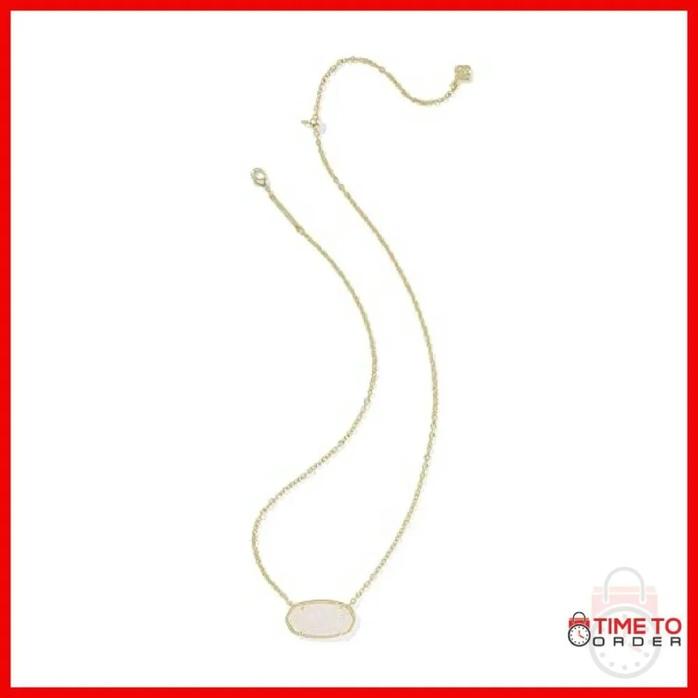 Gold Plated Statement Pendant Necklace with 14.1